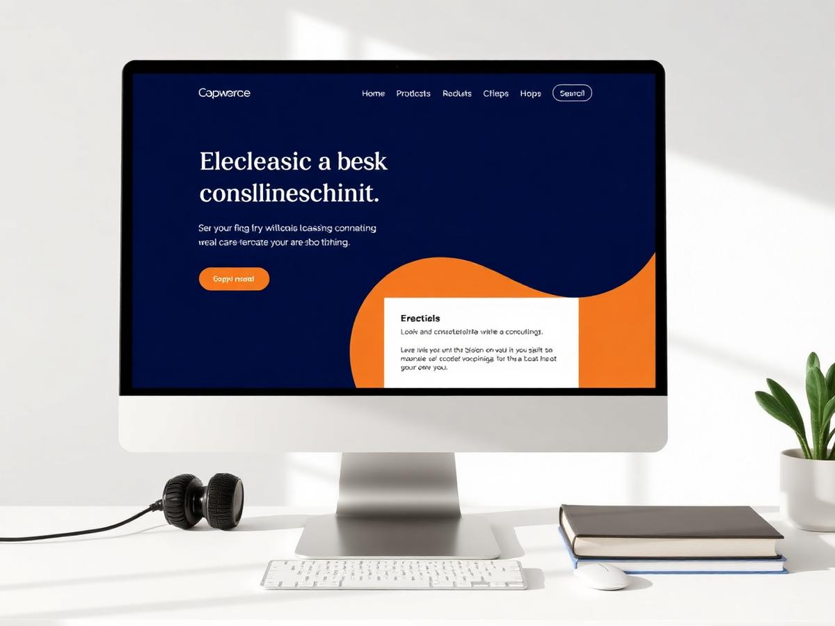 Meridian website template preview
